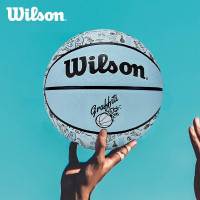 威尔胜(Wilson)篮球 新款街头涂鸦青少年标准7号球室内外通用耐磨儿童橡胶球