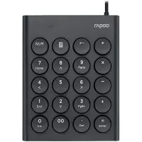 雷柏(Rapoo) K30 有线键盘 办公键盘 数字键盘 笔记本数字小键盘 财务会计收银证券用 USB接口 黑色