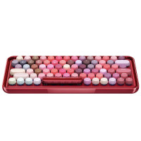 雷柏(Rapoo) ralemo Pre 5彩妆版 无线蓝牙机械键盘 办公键盘 充电键盘 电脑键盘乐萌键盘女生键盘 青轴