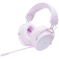 雷柏(Rapoo) VH800双模无线游戏耳机 2.4G/蓝牙双模式 炫彩RGB背光多平台兼容电脑电竞吃鸡头戴式耳机紫色