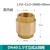 汇特益 DN40 1.5寸立式黄铜止回阀 2个/组(单位:组)