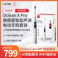 欧可林 Oclean X Pro 旗舰版 智能声波电动牙刷套装 AI智能降频个性化定制刷牙方案