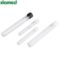SLAMED 螺口玻璃试管带PP螺口盖 7ml平底 SD7-100-759