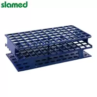 SLAMED 一体成型试管架 适配试管外径φ16mm 蓝色