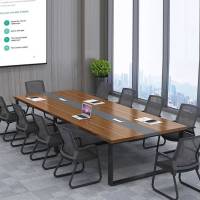 仓迪 臻远ZY-HYZ-Z15现代简约会议桌洽谈桌工作台 4500*1400*750MM(±10MM)