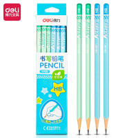 得力(deli)洞洞笔铅笔 铅笔粗杆三角杆易抓握 儿童矫姿铅笔 学生练字笔 得力S900铅笔(蓝)(12支/盒 2盒装