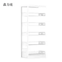 鑫力虎图书馆书架阅览室货架资料档案架钢制书架单面五层副架