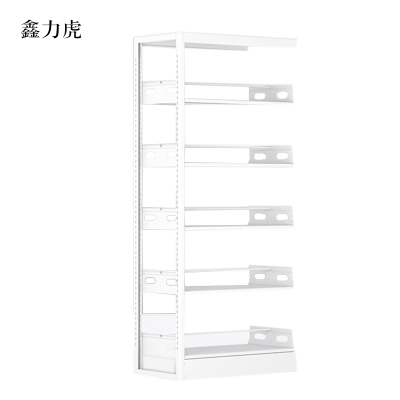 鑫力虎图书馆书架阅览室货架资料档案架钢制书架单面五层副架