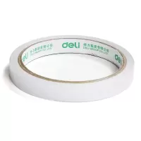得力高粘性双面胶带 加粘双面胶 双面棉纸胶带/双面泡棉胶带 办公用品 单卷装 30404双面胶带9mm*10