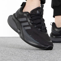 阿迪达斯 (adidas)黑武士男鞋春季新款阿尔法网面透气运动跑步鞋