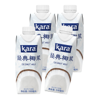 KARA佳乐经典椰浆330ml*4瓶 来自印度尼西亚苏门答腊岛 椰香浓郁 口感顺滑