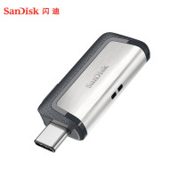 闪迪 128GB Type-C USB3.1 手机电脑U盘DDC2 读速150MB/s 便携伸缩双接口 安全保密