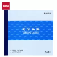 得力(deli)总分类账 24K标准财务账册 3451财会用品(蓝)52张
