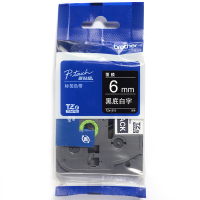 兄弟(brother) 6mm黑底白字标签色带(红、黄、白各2卷)6mm