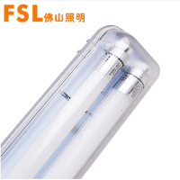 fsl佛山照明T8双端进电LED三防双管支架灯1.2米18W白光6500K 炫丽系列