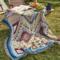 WhitePeak野餐垫户外春游流苏款地毯加厚公园野炊地垫露营垫子1.8*2.3米露营装备帐篷垫子