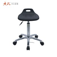 质凡静电凳子升降可旋转椅子吧台椅 铝合金脚 高度42-62cm 轮子款