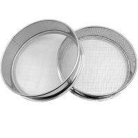 三连环不锈钢分样筛面粉筛 直径30cm 10目面粉筛