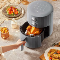 美的罗马柱空气炸锅MF-KZE500X9(灰绿色)