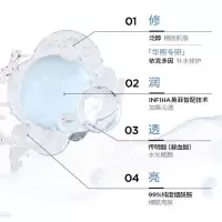 润百颜 水光透亮肉肉面膜 玻尿酸水光亮透面膜 5片/盒