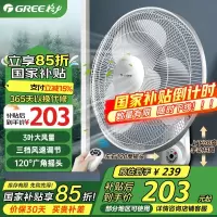 格力(GREE) 壁挂式电风扇挂墙壁家用挂壁风扇 办公室餐厅遥控壁扇挂壁式电扇FB-4001B-WG