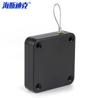 海斯迪克 HKqy-27 自动闭门器 免打孔伸缩拉门器 木门推拉门关门器 (标准款)黑色800g拉力