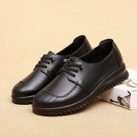 厂家直销真皮中老年妈妈单鞋软底舒适耐磨百搭女式鞋