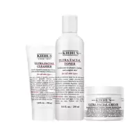 科颜氏(Kiehl's)高保湿三件套(高保湿水250ml 洁面啫喱150ml 高保湿面霜125ml)