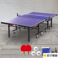 乒乓球桌可折叠标准室内带轮 T1223