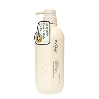 浅香日本 晚樱氨基酸洗发水500g