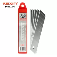 科信(kexin) KX64007 美工刀刀片 壁纸刀裁纸刀刀片 18mm 10盒(10片/盒)