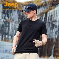 Jeep吉普休闲短袖t恤男夏季凉感吸湿透气上衣户外登山运动速干衣