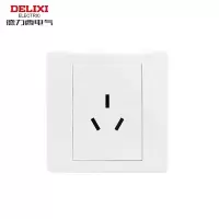 德力西电气(DELIXI ELECTRIC)开关插座面板 CD210系列 基础款 16A三孔-空调-12只/盒