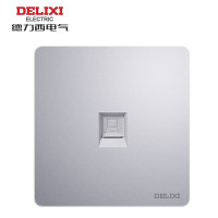 德力西 CD821 弱电类 一联PC 银色 HAE86T8/1/Y 面板开关