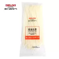 德力西自锁式尼龙扎带塑料强力固定卡扣电线捆扎束线带扎线带白色 3×200mm 500条