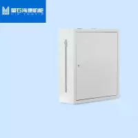 萤石海康 网络机柜壁挂式小墙柜 监控弱电箱可定制,600高,灰色单开门,1.0加厚