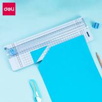 得力 14251 小型裁纸刀简约迷你切纸刀A4便携裁纸机 颜色随机