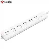 公牛(BULL)新GN-107(S)插座 超功率保护插排 6位总控5米(袋) 220V