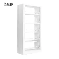 圣星伟图书馆书架阅览室货架资料档案架钢制书架双面五层主架