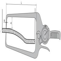 KENTA/克恩达 大量程带表卡规 005231684 0~100mm 1把