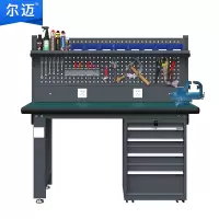 尔迈 防静电工作台电工维修桌子工厂车间重型工作台1.8米 BM款