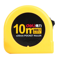 得力(deli)8210 工具钢卷尺 10米 绘图卷尺