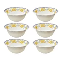 康宁餐具(Corelle Brands) 冰萃玲珑彭巴杜夫人餐具6件套(5.0寸饭碗*6)
