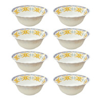 康宁餐具(Corelle Brands) 冰萃玲珑彭巴杜夫人 餐具8件套(5.0寸饭碗*8)