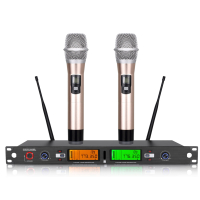 Byakuran一拖二无线手持话筒(5#干电池)UK-580