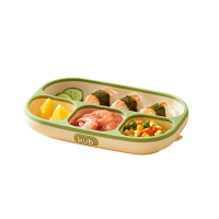 KUB可优比-硅胶分格餐盘-牛油果绿gjcp088z