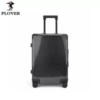 PLOVER香港啄木鸟碳纤维款拉杆箱20英寸3D炫彩碳纤维纹拉杆箱GD2699-20A黑色