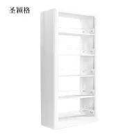 圣颖格图书馆书架阅览室货架资料档案架钢制书架双面五层主架