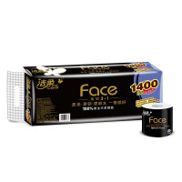 洁柔C&S 4层140g Face黑有芯卷纸 20卷/套