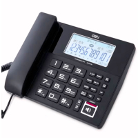 得力(deli) 录音电话机(黑色)